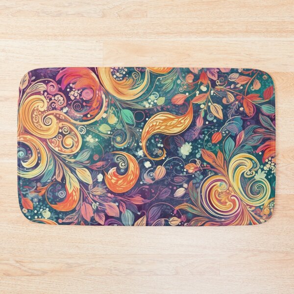 Item preview,  Retro Whimsical Paisley Vintage Colorful Pattern designed and sold by Lamarcy.