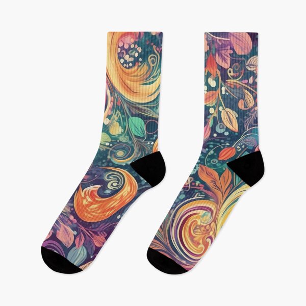 Item preview,  Retro Whimsical Paisley Vintage Colorful Pattern designed and sold by Lamarcy.