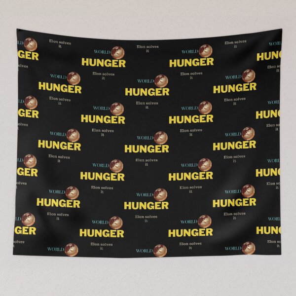 Item preview, hunger, world hunger,elon musk donation designed and sold by LintonJourneys.