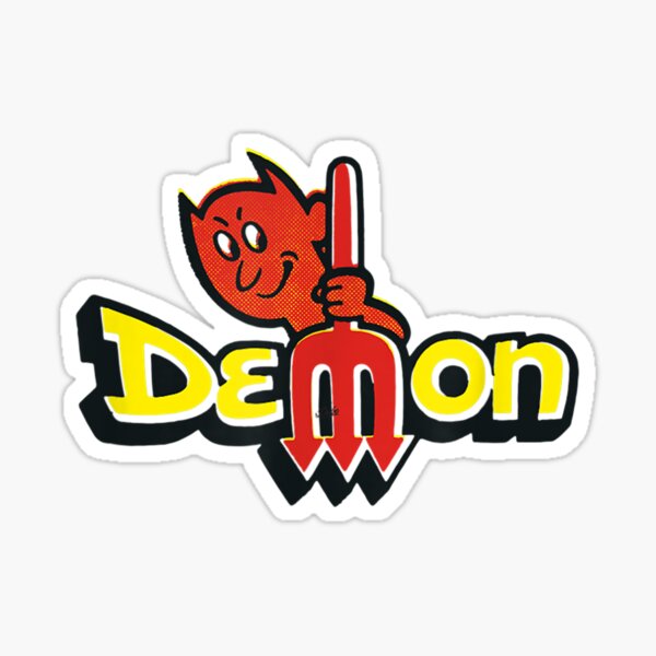 dodge-demon-TEXT logo DECAL - Pro Sport Stickers