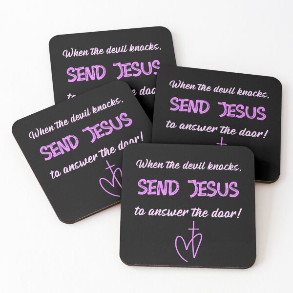 Item preview, When the devil knocks, send Jesus to answer the door! designed and sold by Designsbyeliane.