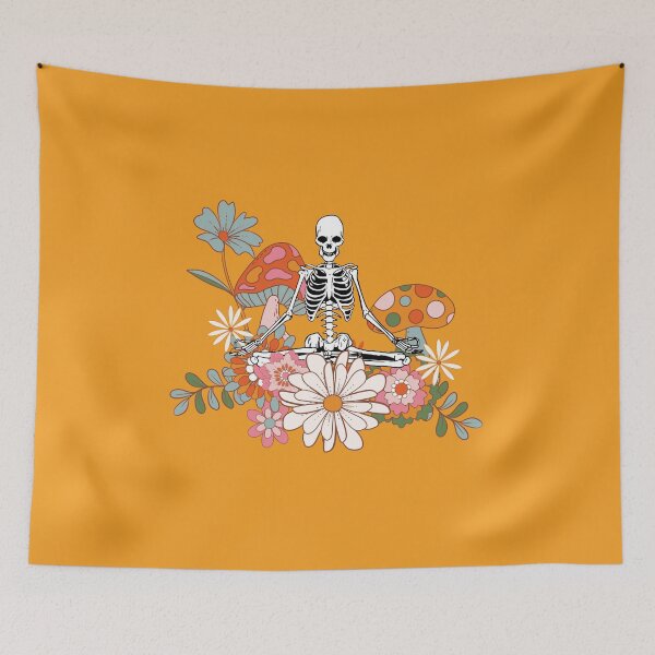 Item preview, Namaste Skeleton designed and sold by VintageParrot.