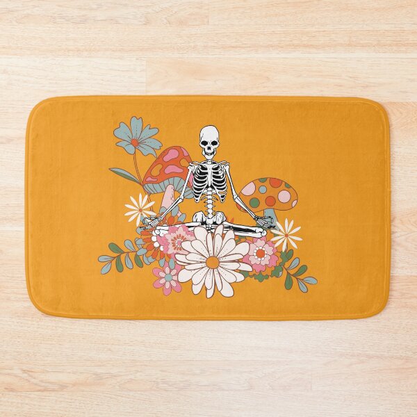 Item preview, Namaste Skeleton designed and sold by VintageParrot.