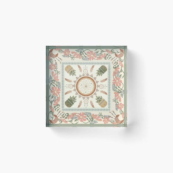 Item preview, Pink Flowers And Dream Catcher Patterns designed and sold by I Am Cuta.