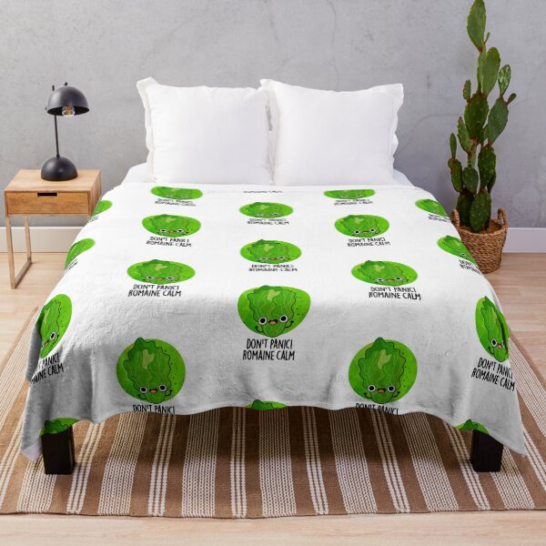 Item preview, Don't Panic Romaine Calm Funny Veggie Puns  designed and sold by punnybone.