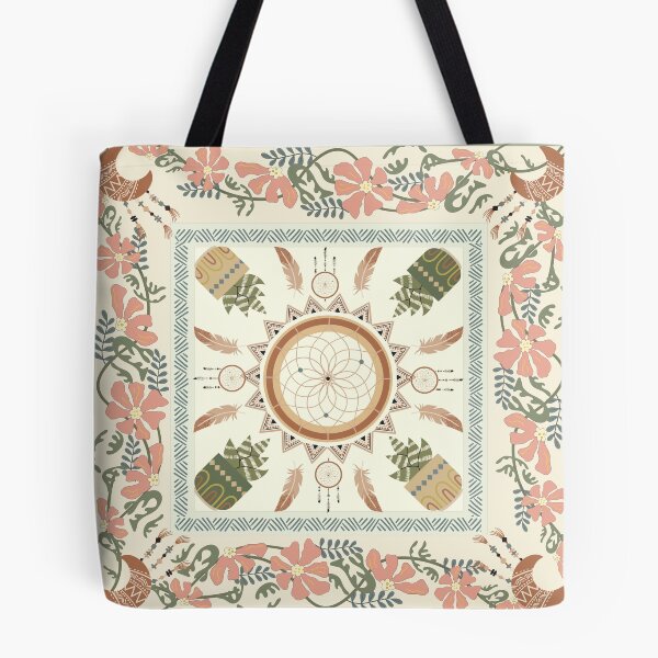 Item preview, Pink Flowers And Dream Catcher Patterns designed and sold by I Am Cuta.