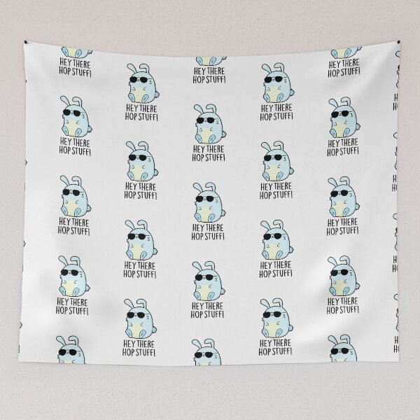 Item preview, Hey There Hop Stuff Funny Rabbit Puns  designed and sold by punnybone.