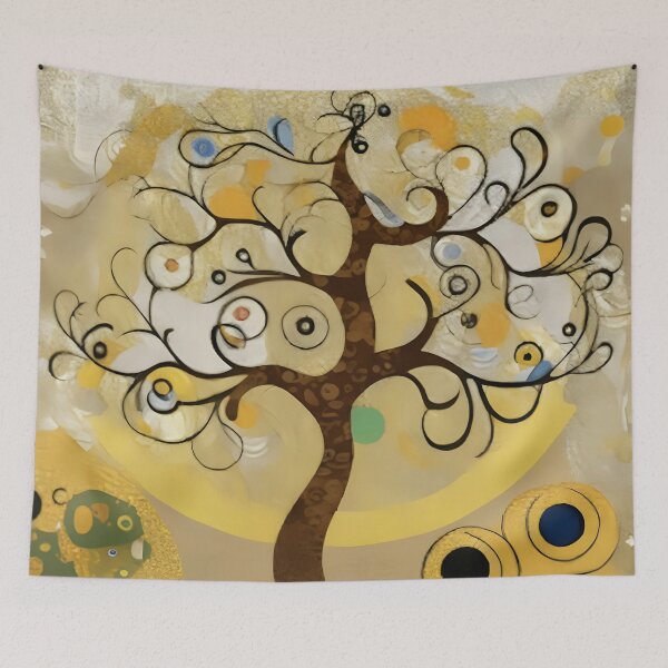 Item preview, Gustav Klimt's Tree of Life Tribute designed and sold by Tamas Das.