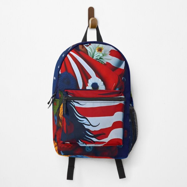 Item preview, Lady USA Flag Flower Red&Blue designed and sold by BillyREY.