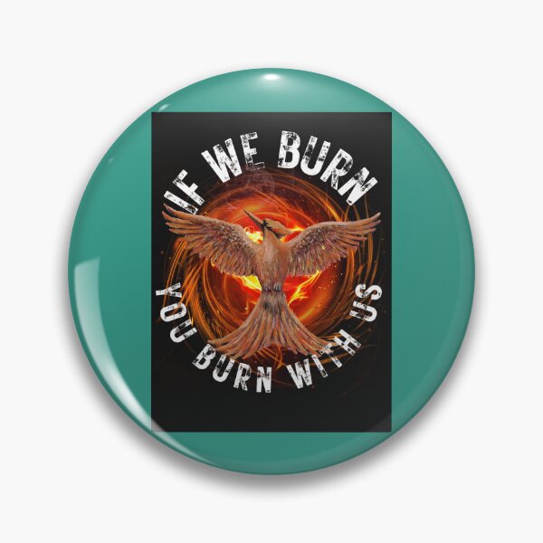 Item preview, Mockingjay - If We Burn You Burn With Us Baseball ¾ Sleeve  designed and sold by AbahKeciles.