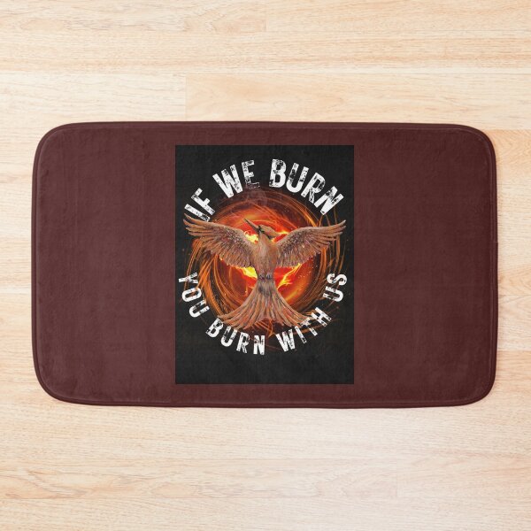 Item preview, Mockingjay - If We Burn You Burn With Us Baseball ¾ Sleeve  designed and sold by AbahKeciles.