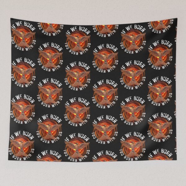 Item preview, Mockingjay - If We Burn You Burn With Us Baseball ¾ Sleeve  designed and sold by AbahKeciles.