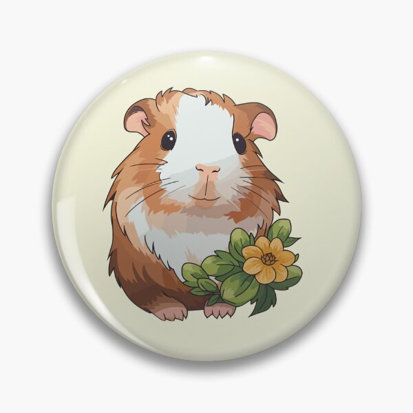 Item preview, Beautiful guinea pig with a flower designed and sold by khumpa.