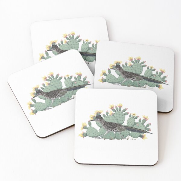 Item preview, Roadrunner and Prickly Pear designed and sold by sdawsonart.