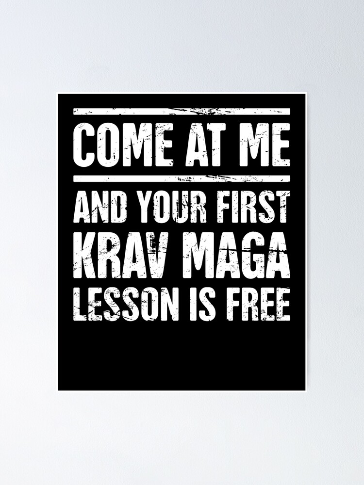Wonderlijk Funny Krav Maga Martial Arts Quote