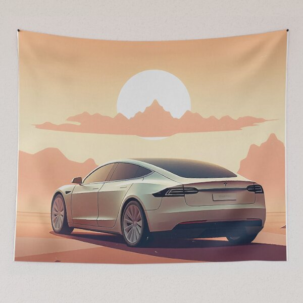 Item preview, Tesla Model S Poster designed and sold by AndersonGarry.