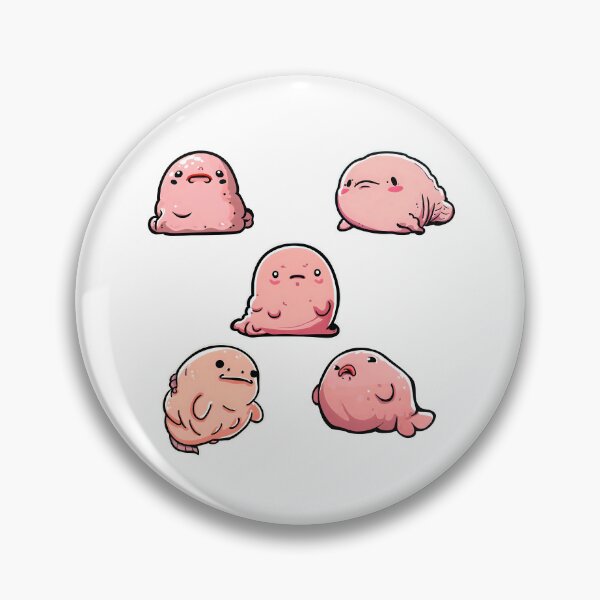 Happy Healthy Blobfish Enamel Pin!