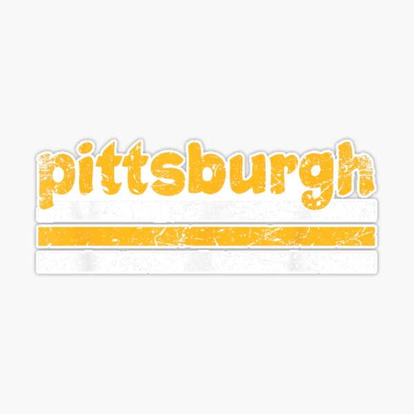 Pittsburgh Pennsylvania Three Stripe Vintage Weathered T-Shirt