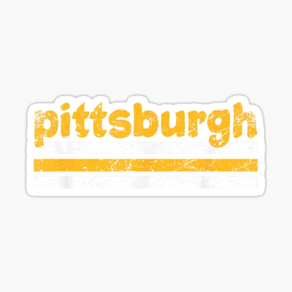  Pittsburgh Pennsylvania Three Stripe Vintage Weathered T-Shirt  : Sports & Outdoors