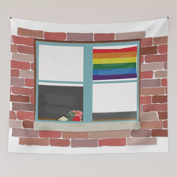 Item preview, Pride Flag Apartment Window designed and sold by simplysilver.