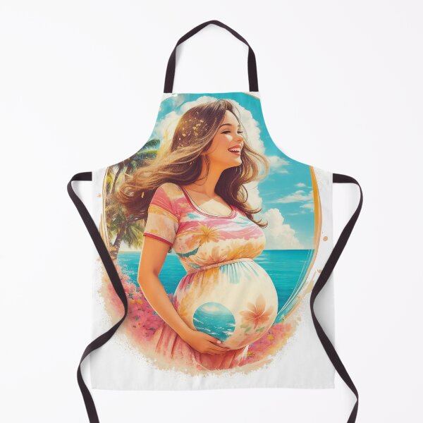 Item preview, Pregnant Woman On Exotic Beach Vacation Enjoying Pregnant Life On A Sunny Travel designed and sold by TriniTeeClub.