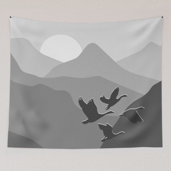 Item preview, Birds Soaring over Mountins 01 designed and sold by blueocan.