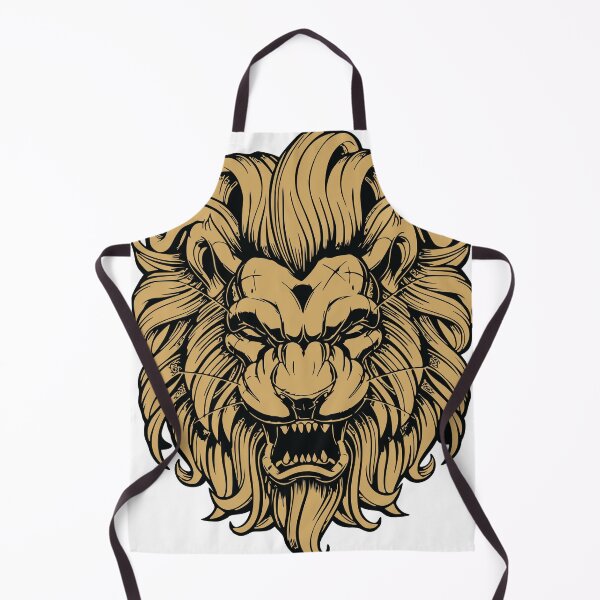 Item preview, Golden lion head illustrator designed and sold by TYTOS-SHOP.