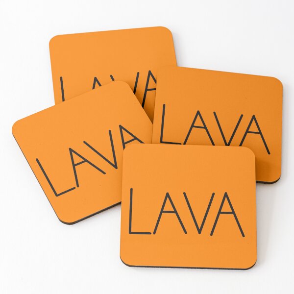 Item preview, The word lava written down in the orange screen. designed and sold by lukesubbby.