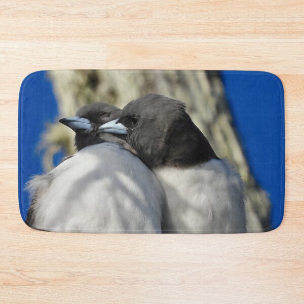 Item preview, Bird kiss snuggle up White Breasted Woodswallows  designed and sold by Mark Grimsley.