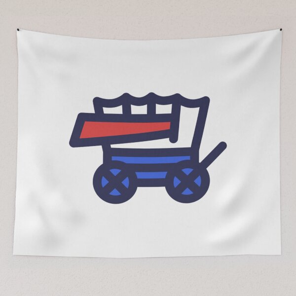 Item preview, Buffalo Circle the Wagons Pop Art Logo Cartoon designed and sold by LuisChristian.