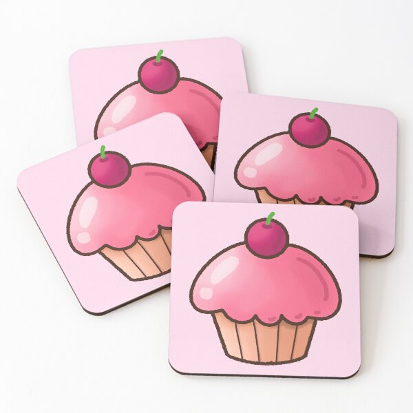 Item preview, cupcake with cherry topping	 designed and sold by nuchz.