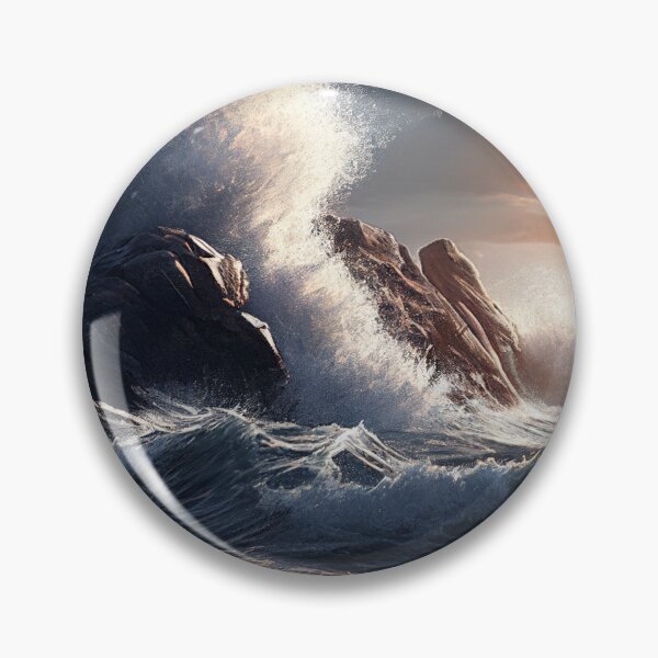 Item preview, A scenic image of waves crashing designed and sold by keolaloa3d.