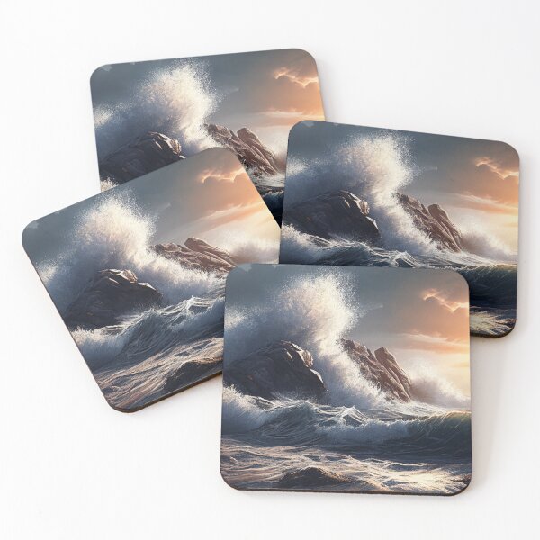 Item preview, A scenic image of waves crashing designed and sold by keolaloa3d.