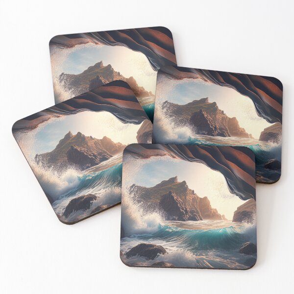 Item preview, Great waves in secluded caves designed and sold by keolaloa3d.