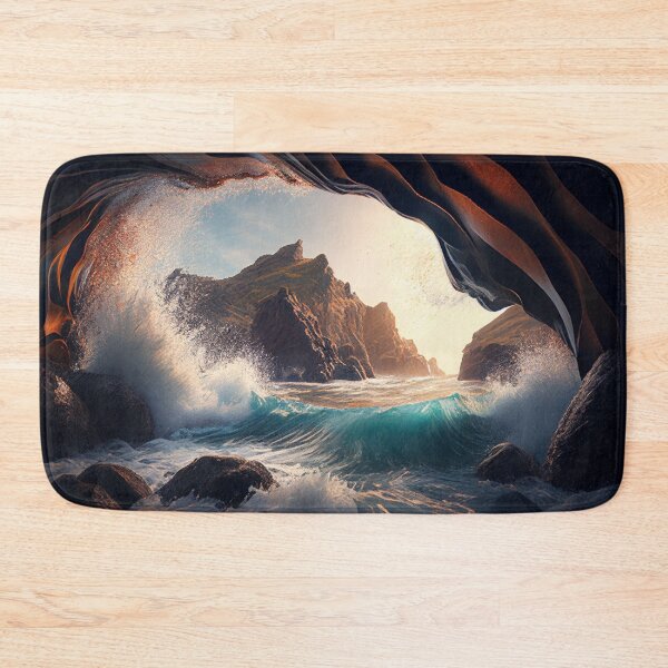 Item preview, Great waves in secluded caves designed and sold by keolaloa3d.