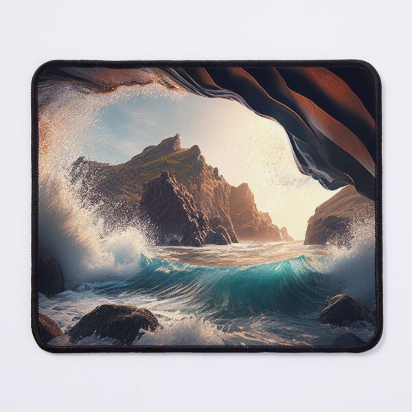 Item preview, Great waves in secluded caves designed and sold by keolaloa3d.