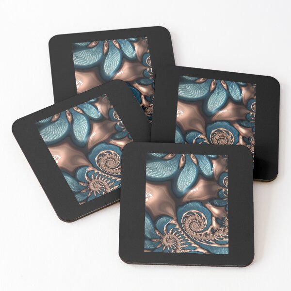 Item preview, Teal and Chocolate Swirl - Blue Brown Fractal Spirals Throw Pillow 	 designed and sold by jgpjnzyjc54.