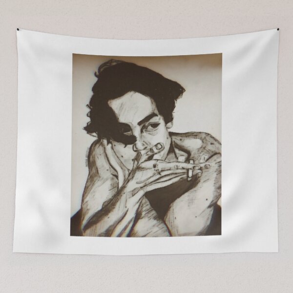 Item preview, Chillin Portrait in Charcoal designed and sold by amirusgfsfgt.