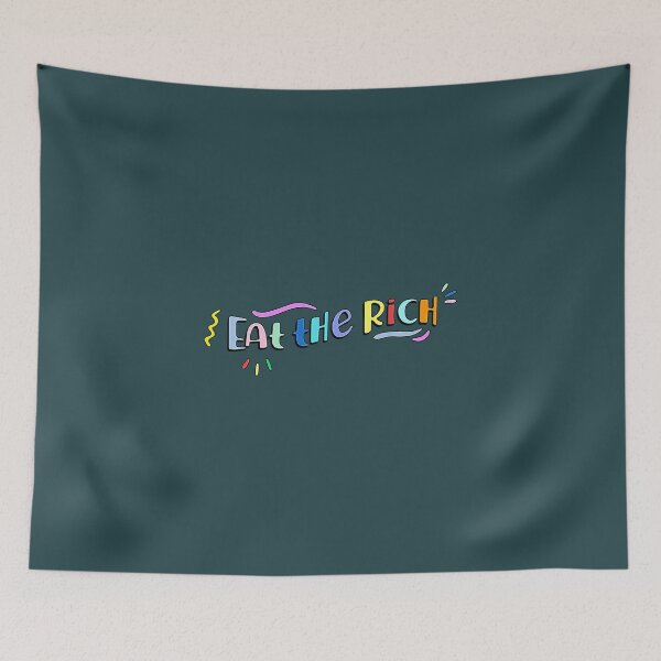 Item preview, eat the rich - retro typography designed and sold by CesarioIngham.