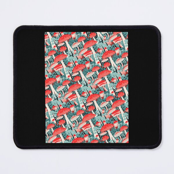 Item preview, Teal and Red Angled Mushroom Print iPhone Case 	 designed and sold by jgpjnzyjc54.