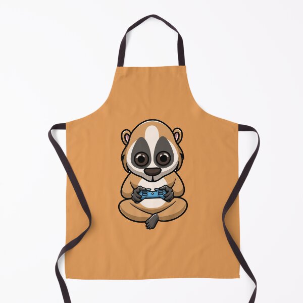 Item preview, cute slow loris playing game cartoon illustration designed and sold by cubbone.