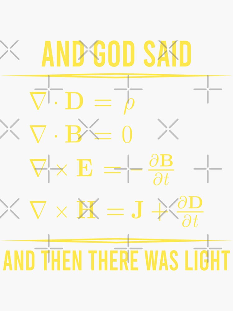 And God Said Maxwell Equations And Then There Was Light Maxwells Equation Maxwells Equations 8123