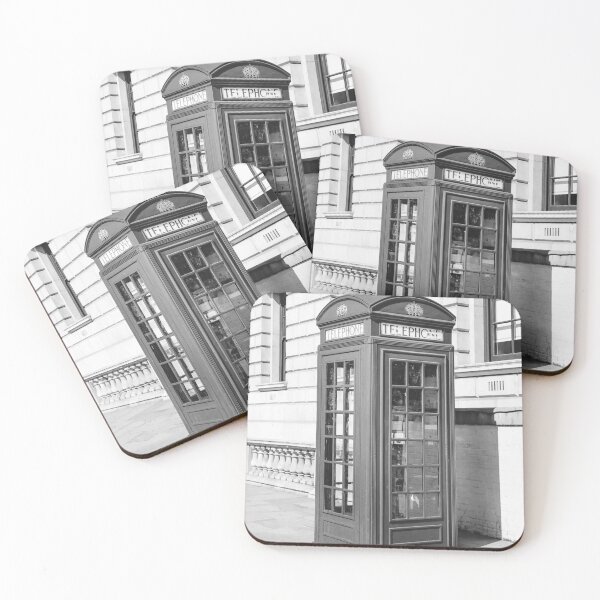 Item preview, Black and White London Telephone Booth, English Phone Box designed and sold by Southern  Departure.