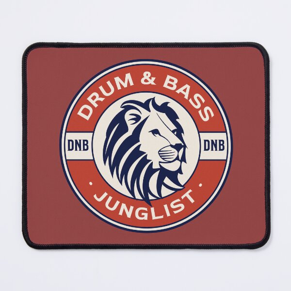 Item preview, DRUM & BASS  -  Lifesaver Lion (Red)  designed and sold by Discothreadz.