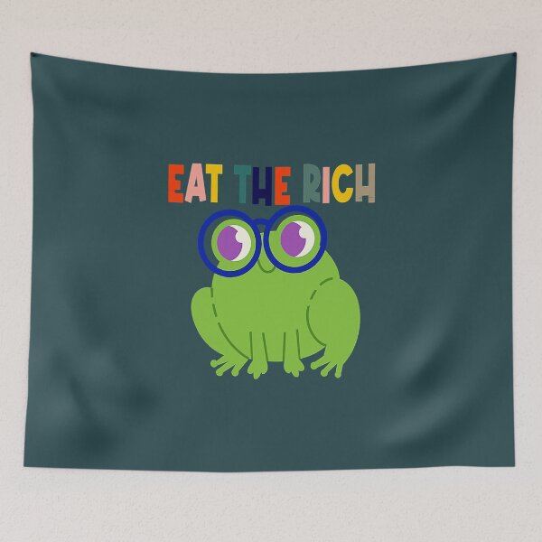 Item preview, Eat The Rich Frog designed and sold by CesarioIngham.
