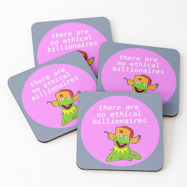 Item preview, There Are No Ethical Billionaires - Kermit Meme designed and sold by CesarioIngham.