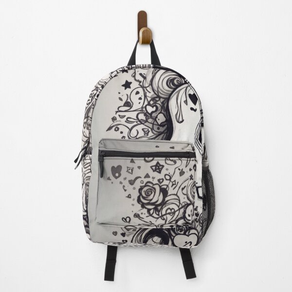 Item preview, "Emo Themed Silhouette Design: Sketch Doodle Guitar Inspiration" designed and sold by CyberCollective.