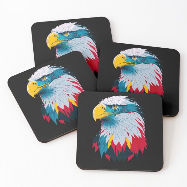 Item preview, Bald Eagle in Bold Colors, Majestic Bald Eagle designed and sold by GRSDesingsMx.