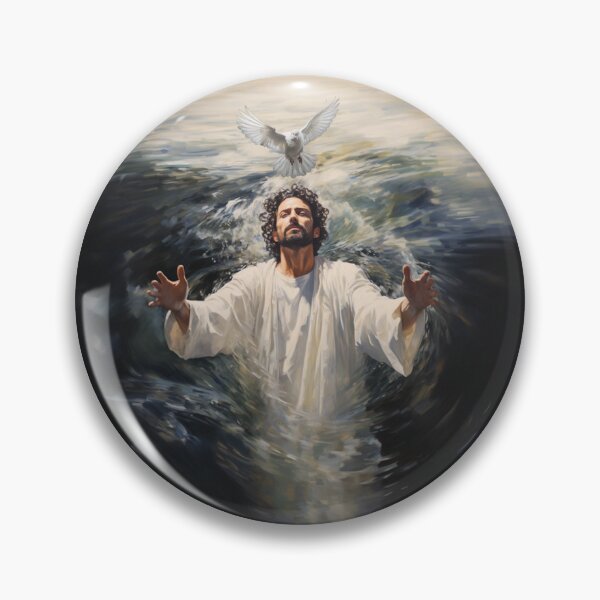 Item preview, Yahusha Jesus Baptism - Christian Hebrew designed and sold by Narrow-Path.