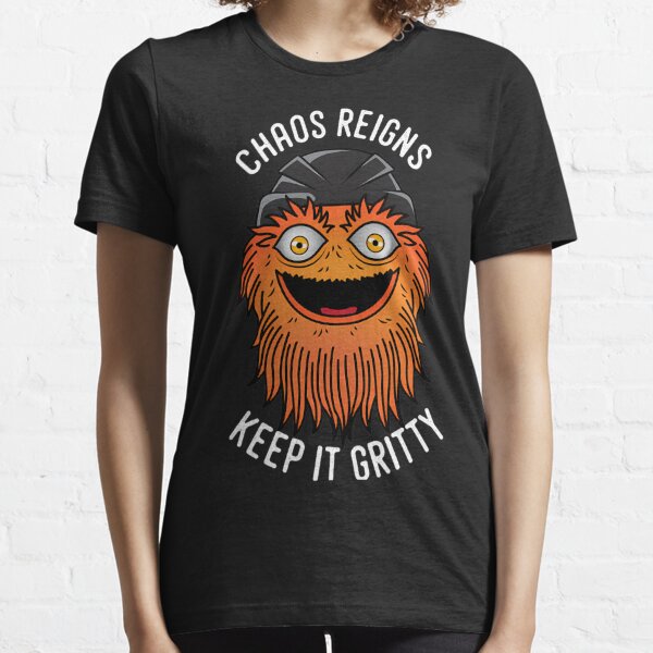  Chaos Gritty Reigns Keep it Gritty Mascot T-Shirt : Clothing,  Shoes & Jewelry